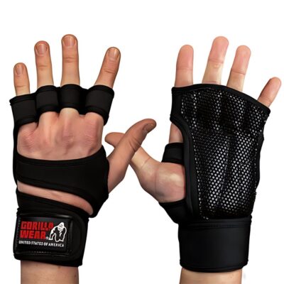 כפפות אימון גורילה וואר שחור Gorilla wear Yuma Workout Gloves