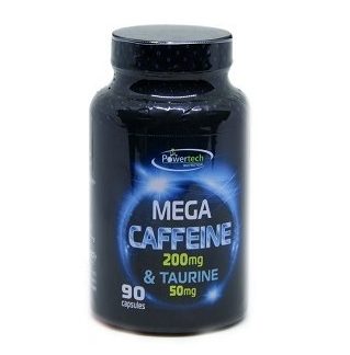 קפאין 200 מ”ג & טאורין 50 מ”ג – 90 כמוסות Caffeine & Taurine