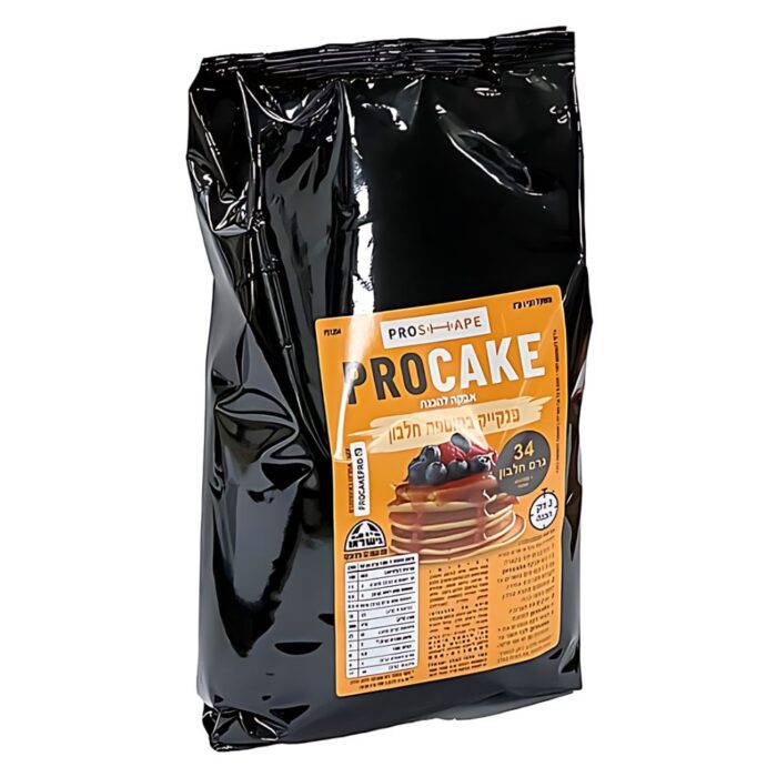 פנקייק חלבון 34 גרם חלבון באריזה מיוחדת 1 ק"ג PRO CAKE