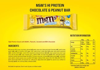 M&M’s Hi protein bars 12x51g מארז MIX (חצי חמאת בוטנים\חצי שוקולד)