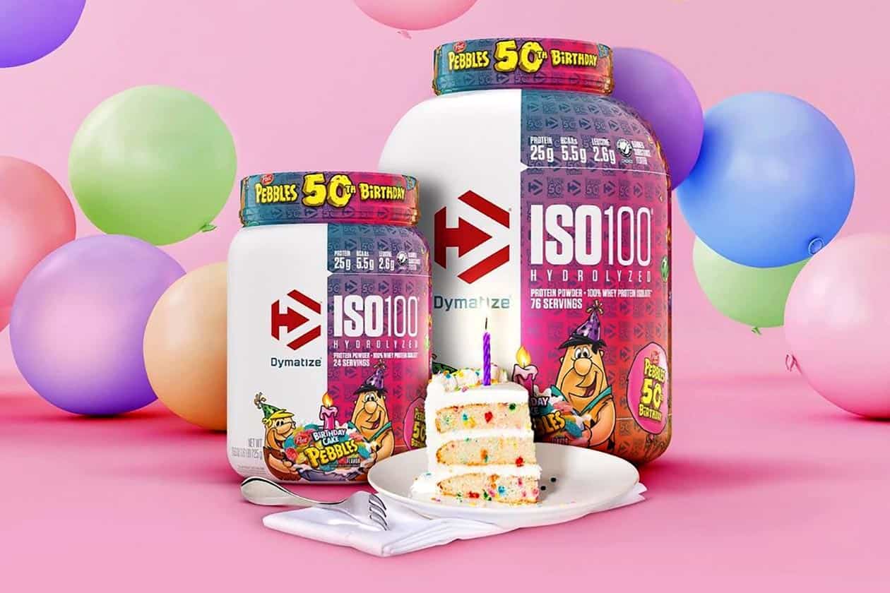 DYMATIZE ISO-100 BIRTHDAY CAKE PEBBLES (LIMITED EDITITION) טעם