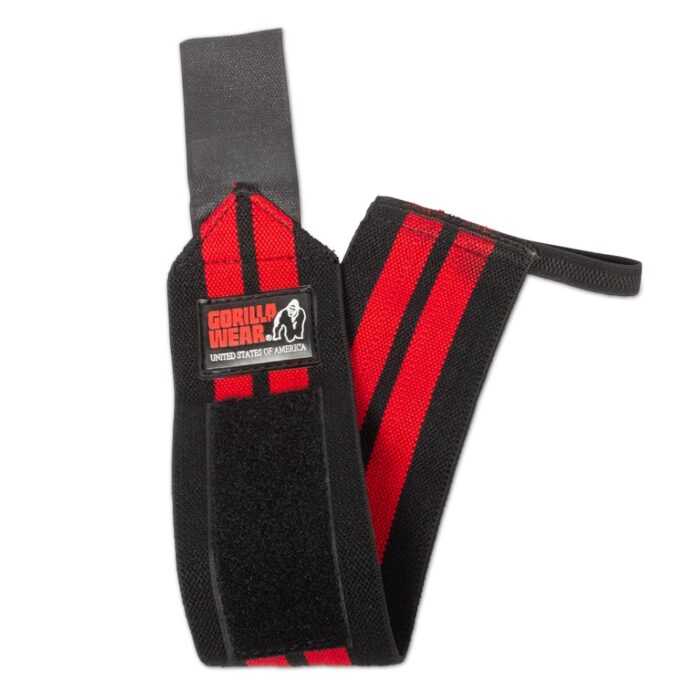 רצועות למפרק היד שחור אדום | Gorilla wear Wrist Wraps PRO