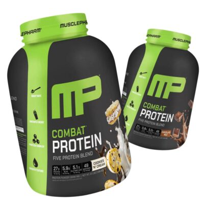 מבצע זוג אבקות חלבון מאסל פארם קומבט 1.84 ק"ג | Muscle Pharm Combat Protein