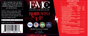 EMC2 רובוסטו אפ – להגברת כח הגברא משלוח דיסקרטי ללא ציון שם המוצר על האריזה במבצע זוגי משתלם