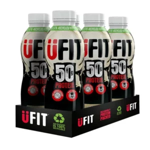 UFIT 50G PROTEIN SHAKE DRINK 8 X 500ML|משקה מוכן 50 גרם חלבון לבקבוק! כשר מבית UFIT