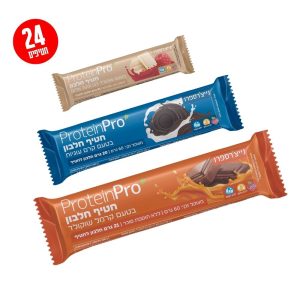 24 חטיפי חלבון פרוטאין פרו טבעוני | PROTEINPRO BAR