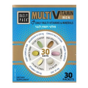 דיילי פאק מולטי ויטמין לגבר 30 מנות | DAILY PACK Multivitamin