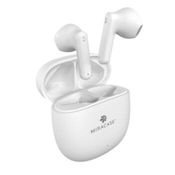 אוזניות אלחוטיות בצבע לבן MIRACASE MTWS140 – יבואן רשמי