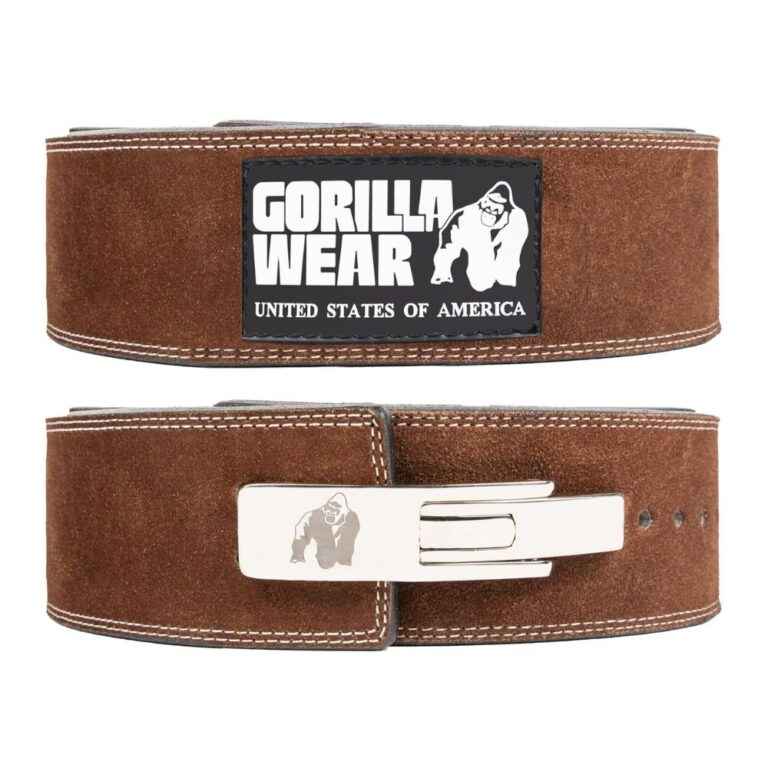 חגורה מעור חומה Gorilla Wear 4 Inch Leather Lever