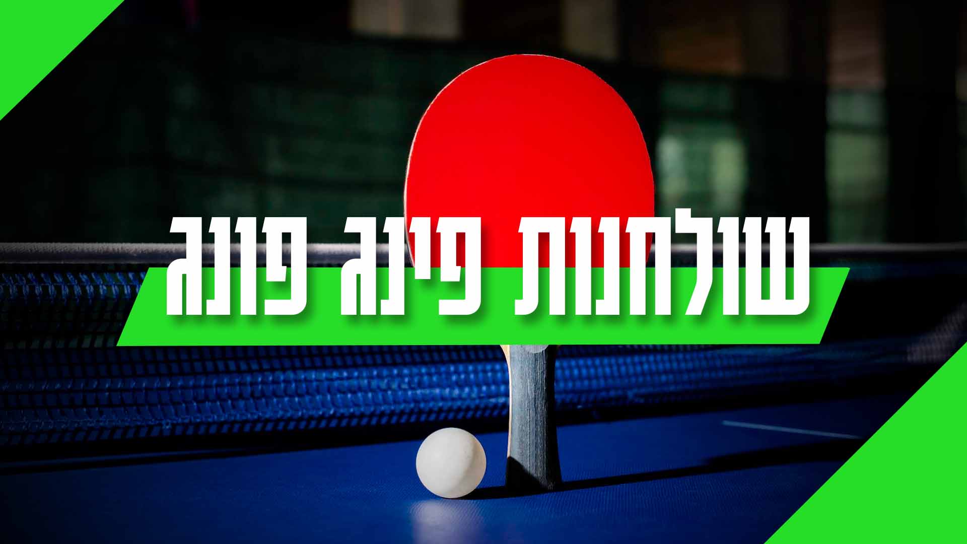 מגוון ענק של שולחנות פינג פונג החל מ- 1290₪ מהיבואן הרשמי הישראלי