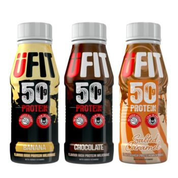 מבצע חם! 16 משקאות 50 גרם חלבון 500 מ"ל UFIT במגוון טעמים!