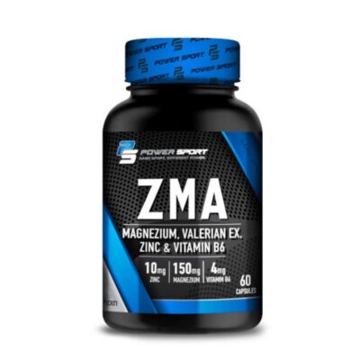 מגנזיום ויטמין B6 ואבץ 60 כמוסות | Power Sport ZMA