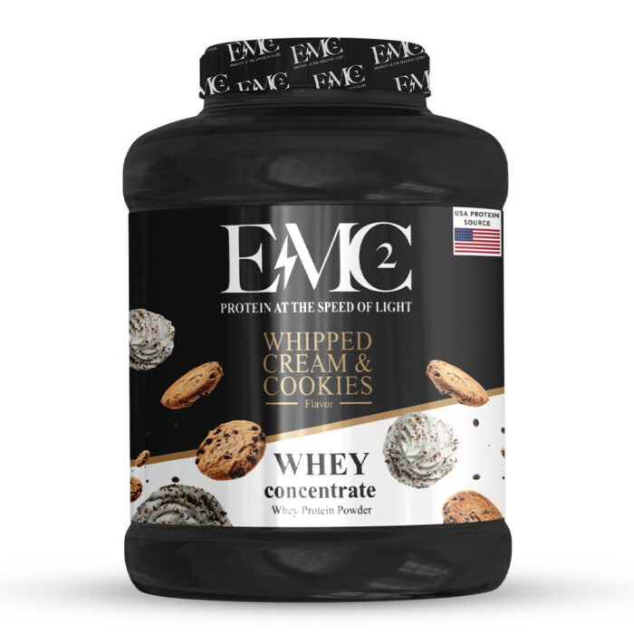 אבקת חלבון 98% מי גבינה מורכזת 1.8 ק״ג | EMC2 WHEY Protein USA Source