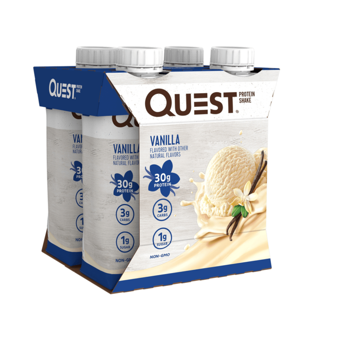 משקה חלבון מוכן קווסט TO-GO וניל 4 יח | Quest Nutrition Protein Shake