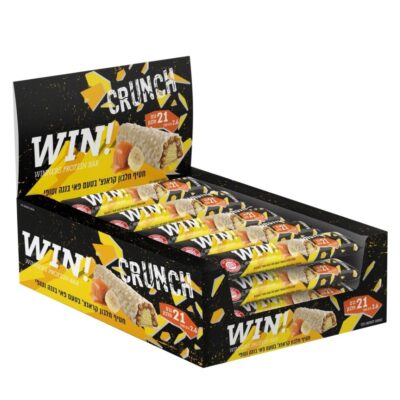 מארז 18 חטיפי חלבון ווין קראנץ | WIN CRUNCH 64G
