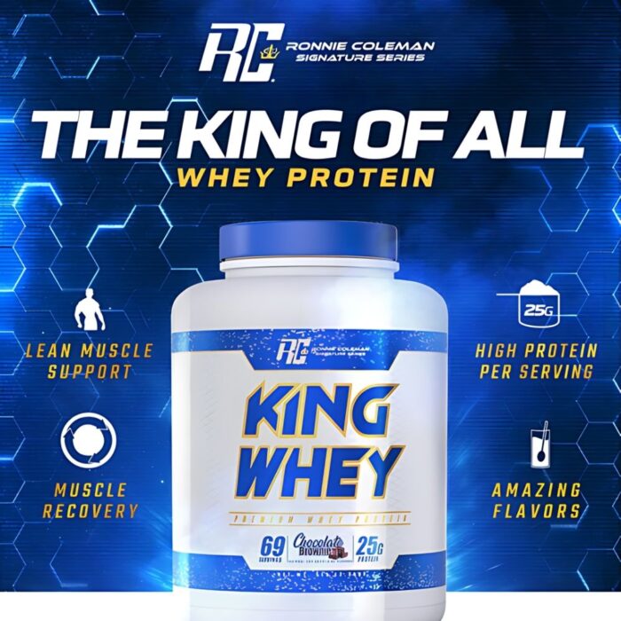 אבקת חלבון רוני קולמן 2.27 ק״ג | Ronnie Coleman KING WHEY