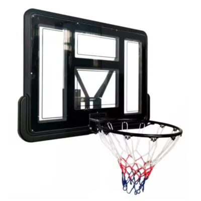 לוח כדורסל שקוף מקצועי 110/75 ס”מ עם הרחקה מהקיר DUNK M007 – כולל הובלה חינם