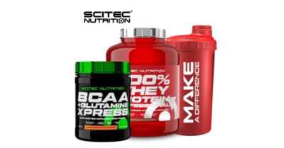 מוצרי סייטק נוטרישן (Scitec Nutrition) - אבקות חלבון, קריאטין, BCAA ומשפרי אימון באיכות אירופאית בצ'מפיון ספורט 