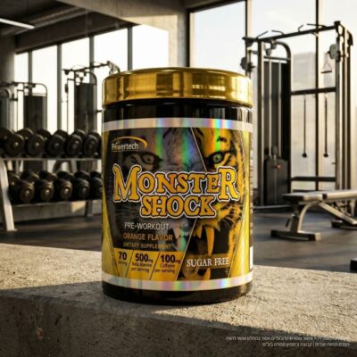 פאוורטק מונסטר שוק 70 מנה | MONSTER SHOCK Pre Workout