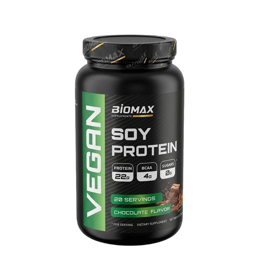 אבקת חלבון ביומקס טבעונית 600 גרם | Biomax Soy protein Vegan