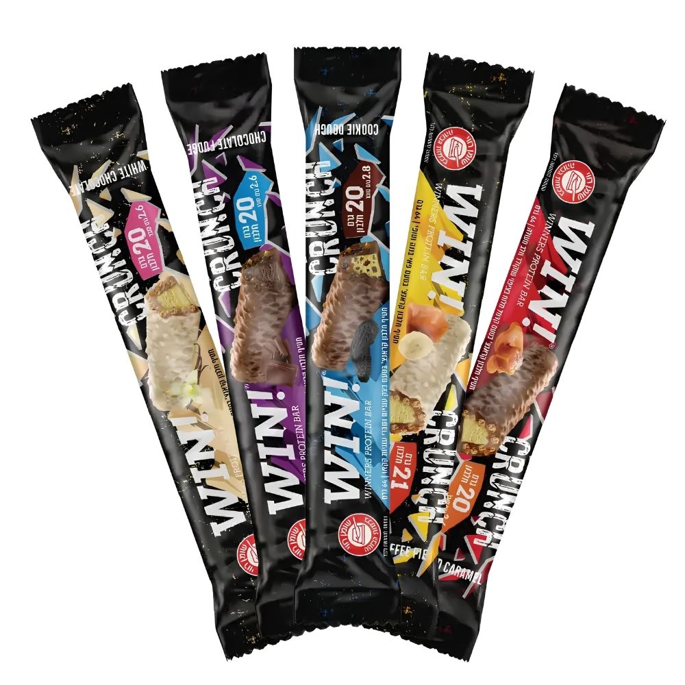 חטיפי חלבון ווין קראנץ׳ | WIN! Crunch Protein Bar 64g