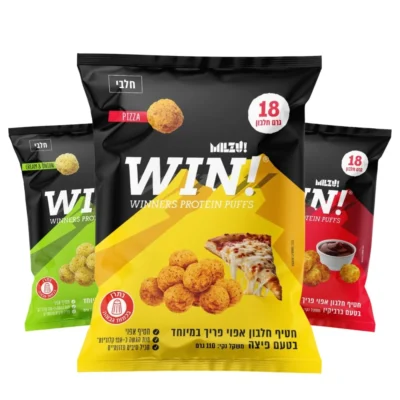 חטיפי חלבון ווין פאפ | WIN! Protein Puffs 100g