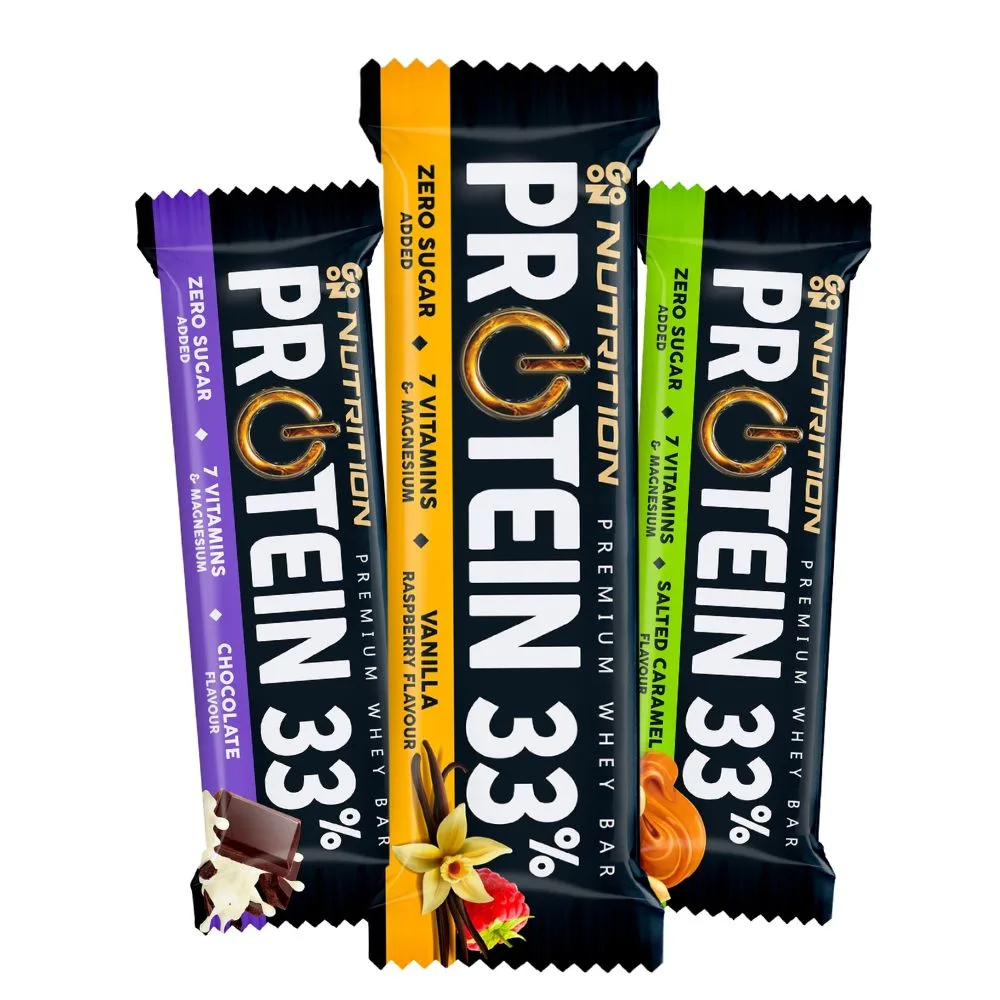 חטיפי חלבון פרוטאין 33% | Go On Nutrition Protein Bar 50g
