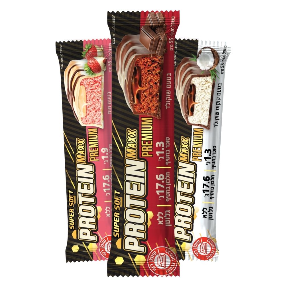 חטיפי חלבון פרוטאין מקס פרימיום | Protein Maxx Premium Bar 55g