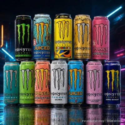 משקאות מונסטר אנרג'י זירו סוכר | Monster Energy Drink 500ml